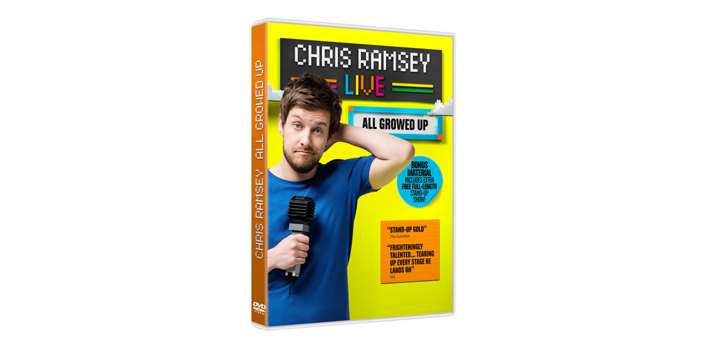 CHRIS RAMSEY LIVE: ALL GROWED UP AVAILABLE ON DIGITAL DOWNLOAD FROM 16TH NOVEMBER AND DVD FROM 30TH NOVEMBER