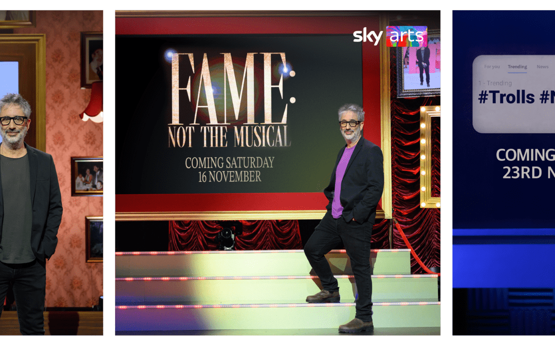 DAVID BADDIEL’S SMASH HIT STAND-UP TRILOGY TO PREMIERE ON SKY ARTS & NOW TV FROM 9TH NOVEMBER