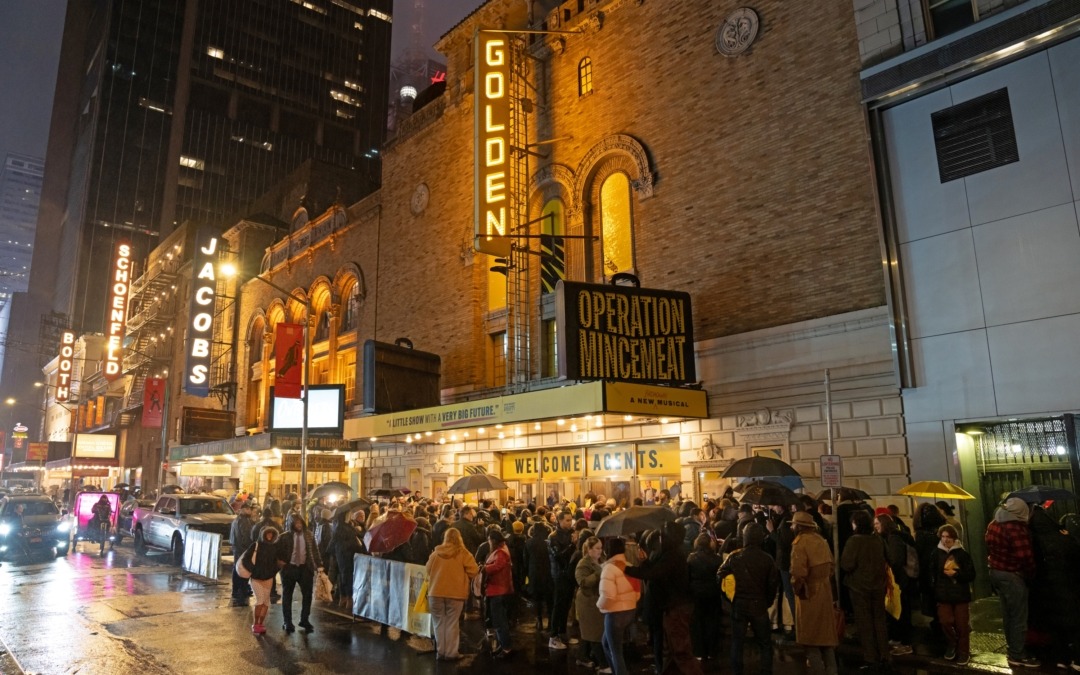 TRUMP’S TRADE WARS HIT BROADWAY!  2024 OLIVIER AWARD®-WINNING OPERATION MINCEMEAT: A NEW MUSICAL BEGINS BROADWAY PERFORMANCES WITH AN UNLIT MARQUEE FOR THE FIRST TIME IN MODERN HISTORY